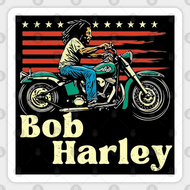 Bob Harley Magnet by RuftupDesigns